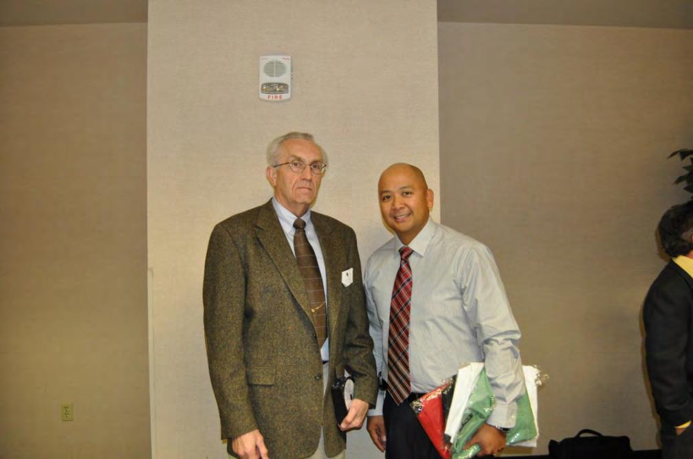 Ray Yparraguirre with Paul Basha who presented the Evaluation