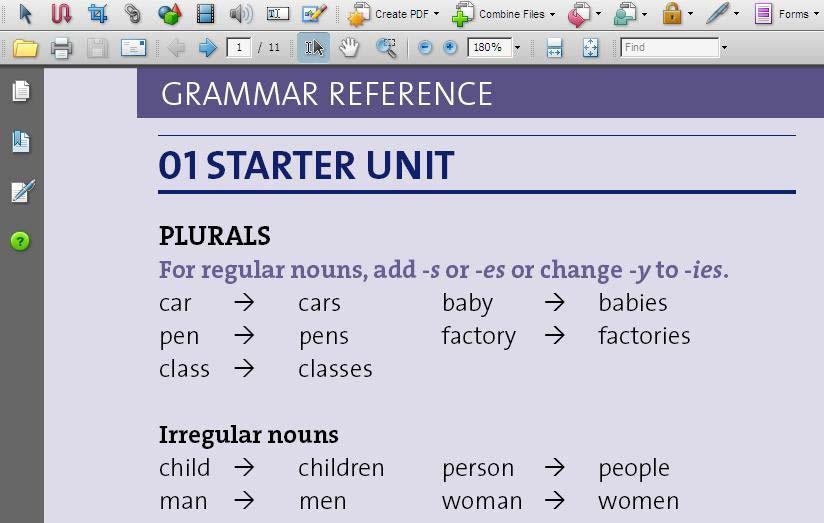 The grammar activities in each unit are followed by useful Grammar References, created to reinforce your understanding of important grammar concepts.