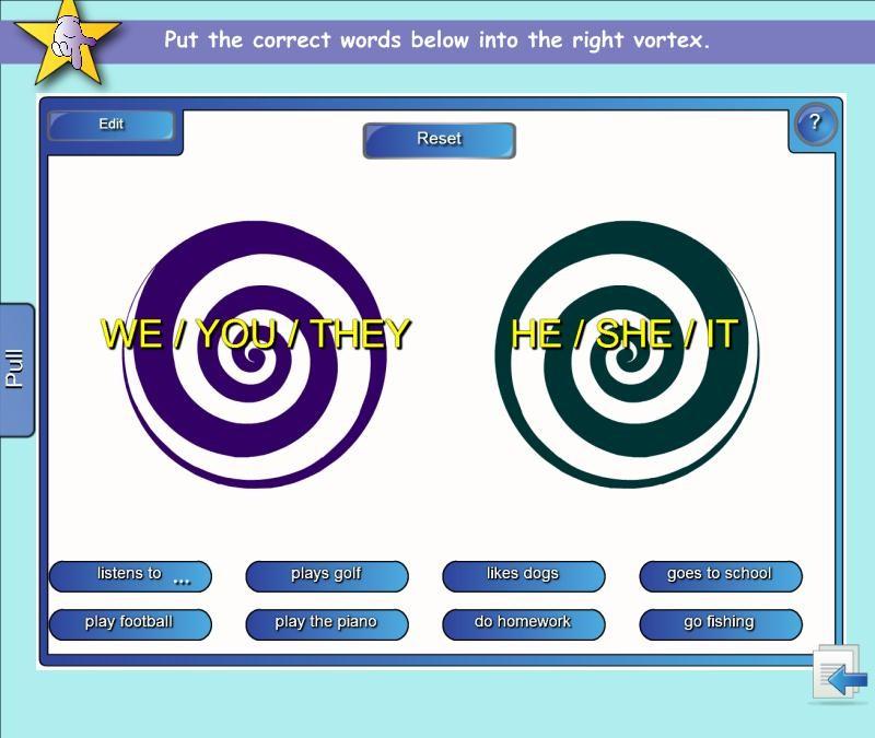 activity I found out, that pupils have no more problems with choosing the correct verb, they became already familiar with this grammar.