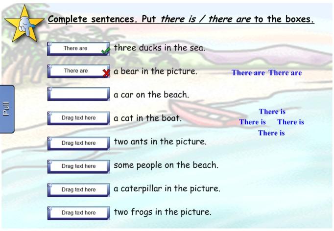 words. During this activity we practiced a plural that is necessary. After the vocabulary review pupils were given one minute to remember all the things in the picture.