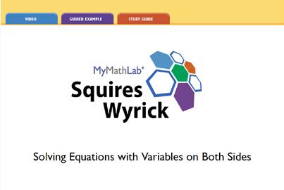 A fully digital course solution. MYMATHLAB FOR SCHOOL: COLLEGE & CAREER READINESS MyMathLab An interactive etext for School and much more!