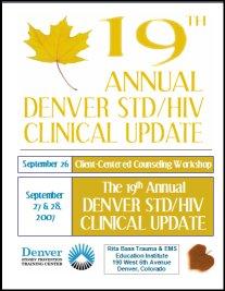 19th Annual Denver STD/HIV Clinical Update - 2 day program containing the latest STD, HIV, reproductive