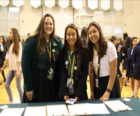 Sitting left to right: Sisters Michele O Brien, Jean Durel, Corine Walsh, Mary Margaret Bright This year IWHS held its first Service Fair on Oct.17.