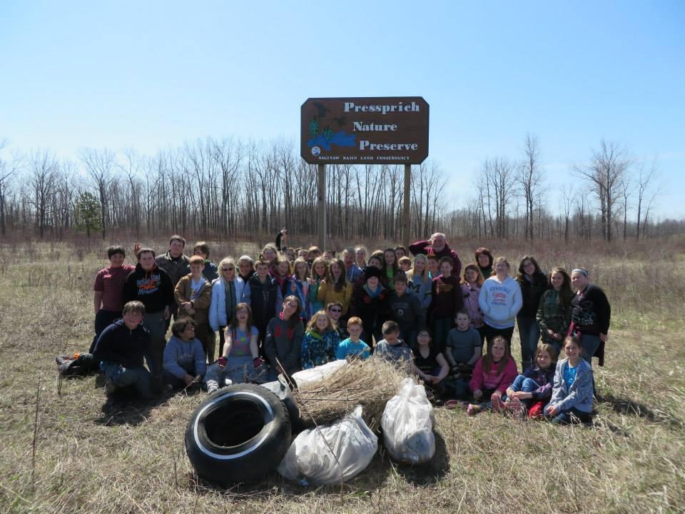 Saginaw Basin Land Conservancy Strategic Plan - Chapter 3: Community Engagement Plan Elementary school students from the Au Gres -