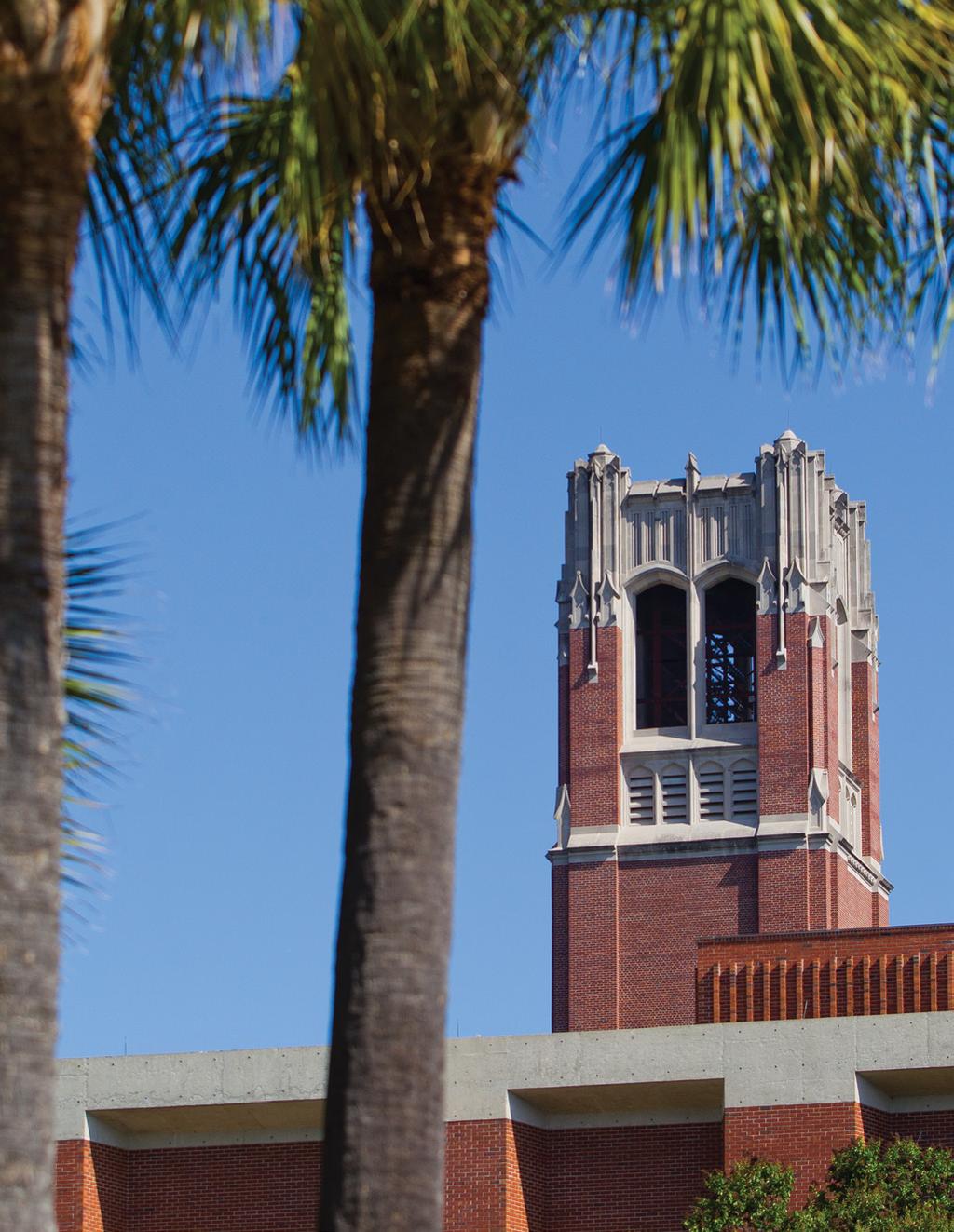 ABOUT THE UNIVERSITY OF FLORIDA IN GAINESVILLE, FLORIDA With an enrollment of nearly 50,000 students annually, UF is home to 16 colleges and more than 150 research centers and institutes.