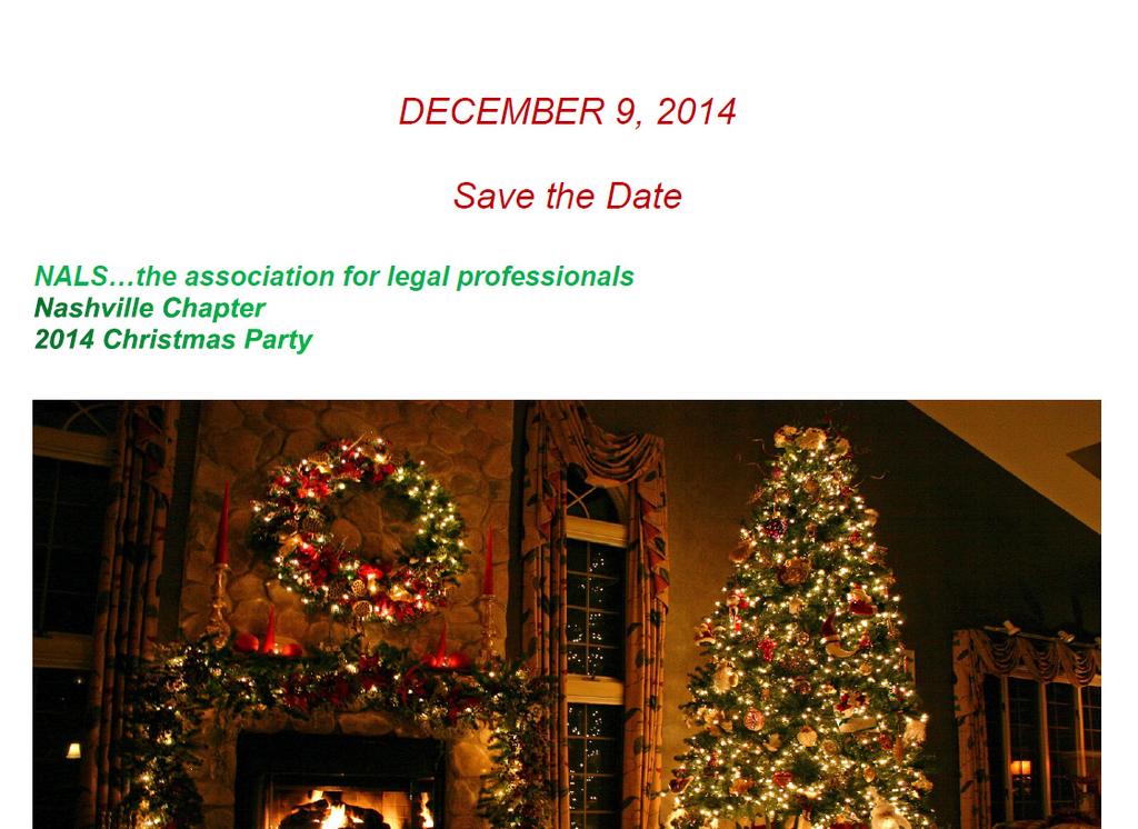 TALS Legal Professionals of Tennessee 2014 2015 Schedule