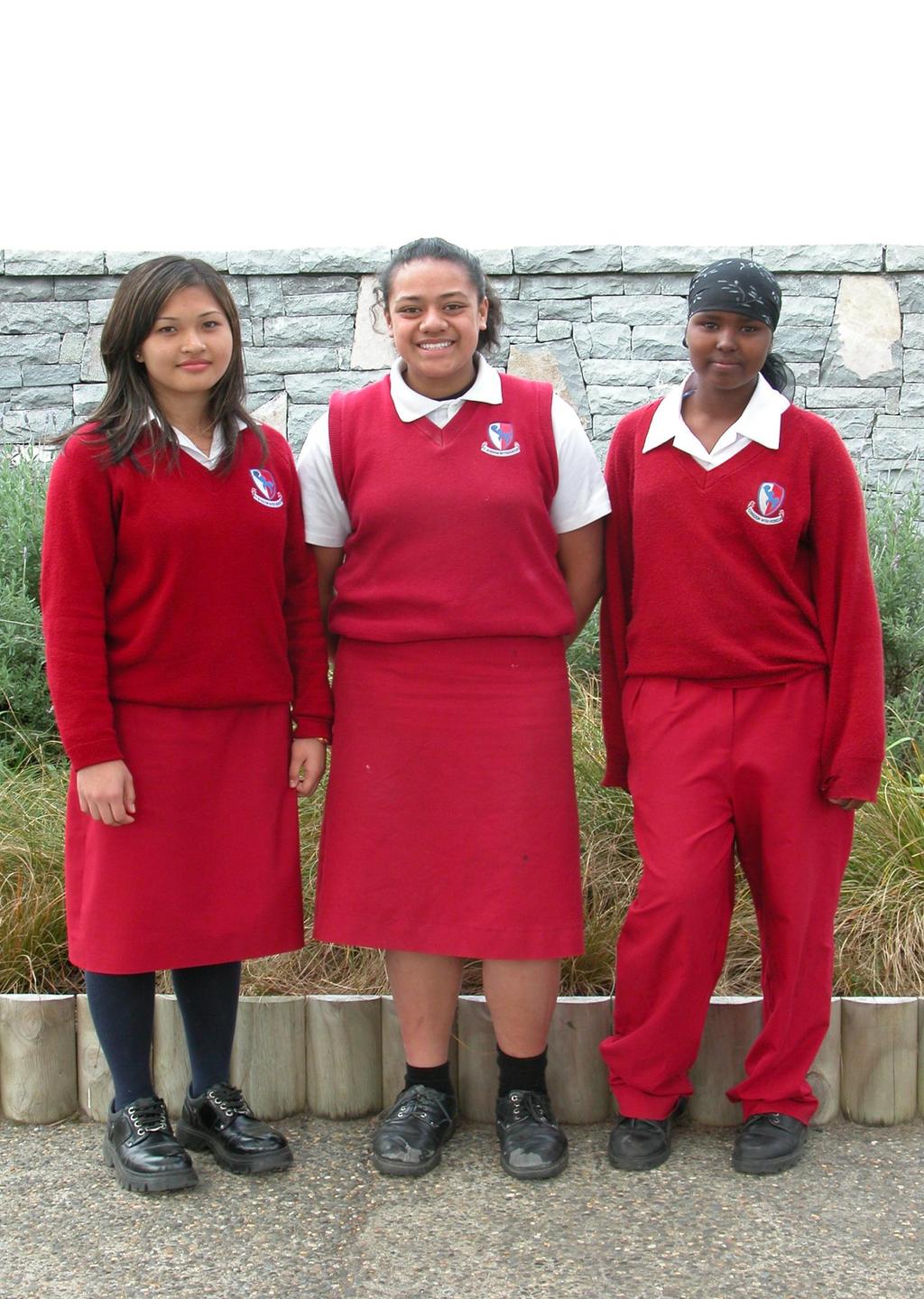 Winter Uniform for Term 2 and 3 Students must wear lace up black school shoes, with either black or white socks or plain black or flesh coloured pantyhose.