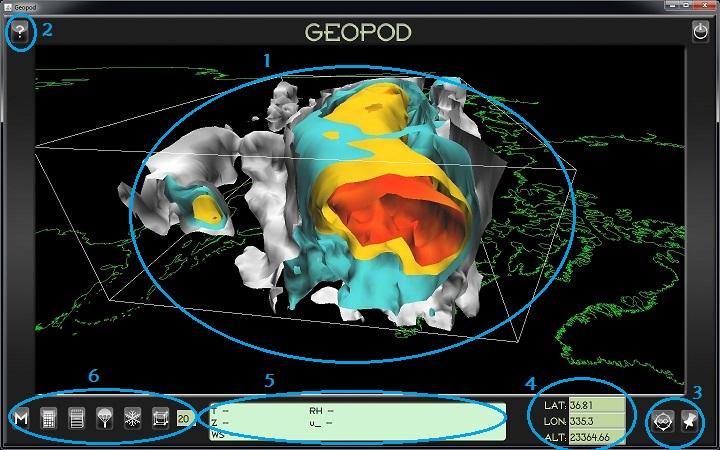 2 Project Description The GEOPOD project creates an interactive interface (GEOpod) that can probe a 3-D immersive world of authentic geophysical data using a roadmap of rich curricular materials to