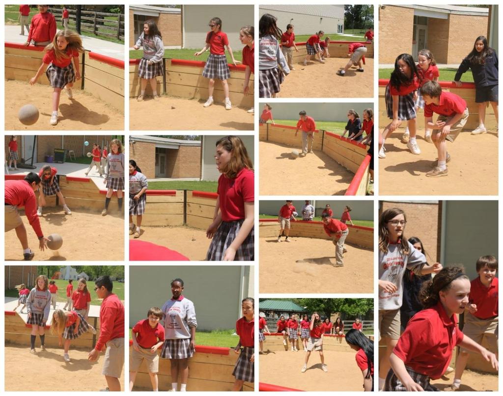 St. Joseph School GaGa Ball is Here! After their trip to Camp Greenville last year, our 8th Grade class (now graduates) wanted to bring GaGa Ball to Saint Joseph School with their class gift. Mr.