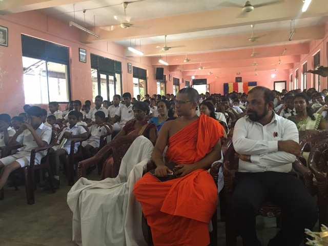 The school was directed on how to recycle and reuse waste. Garbage bins were donated by the Arpico Super Center, Colombo 02. This lecture was a collaborative activity between Sections E2 and F.