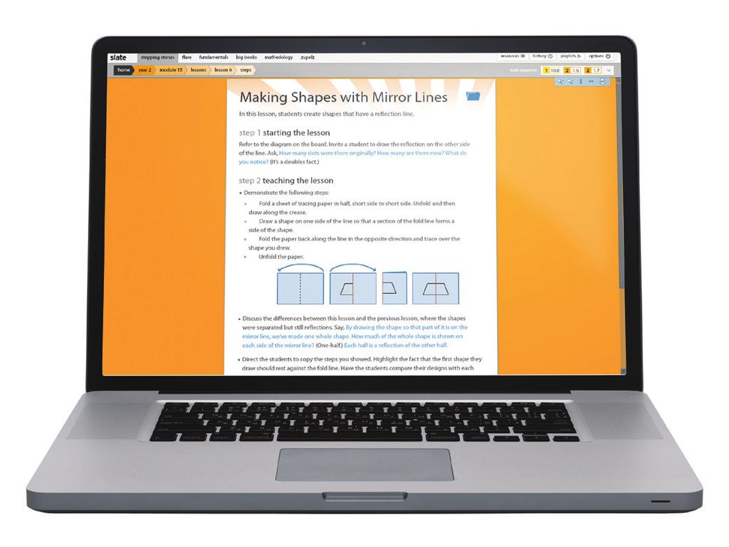 Comprehensive online teacher guide Stepping Stones is delivered online to give teachers one central location to access all their lesson plans, student activity pages and teaching tools.