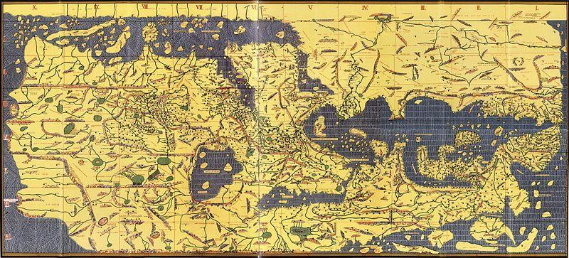 But the world is full of surprises Al-Idrissi, Tabula Rogeriana (1154), Bibliothèque nationale de France (MSO
