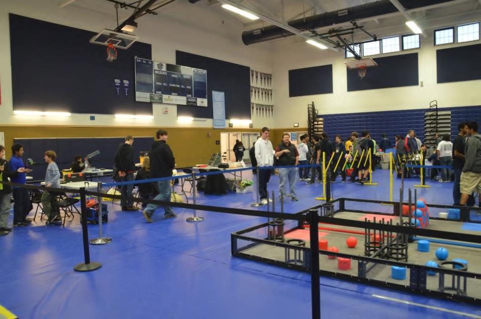 The tournament is open to the public, so we invite middle and even elementary school students to attend and witness firsthand how the robots are built, modified, programmed, and finally utilized on