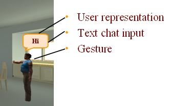 (a) (b) (c) Figure 7: Design examples to reduce the extraneous load of the users As previously described e-learning systems supported by collaborative virtual environments should be based on three