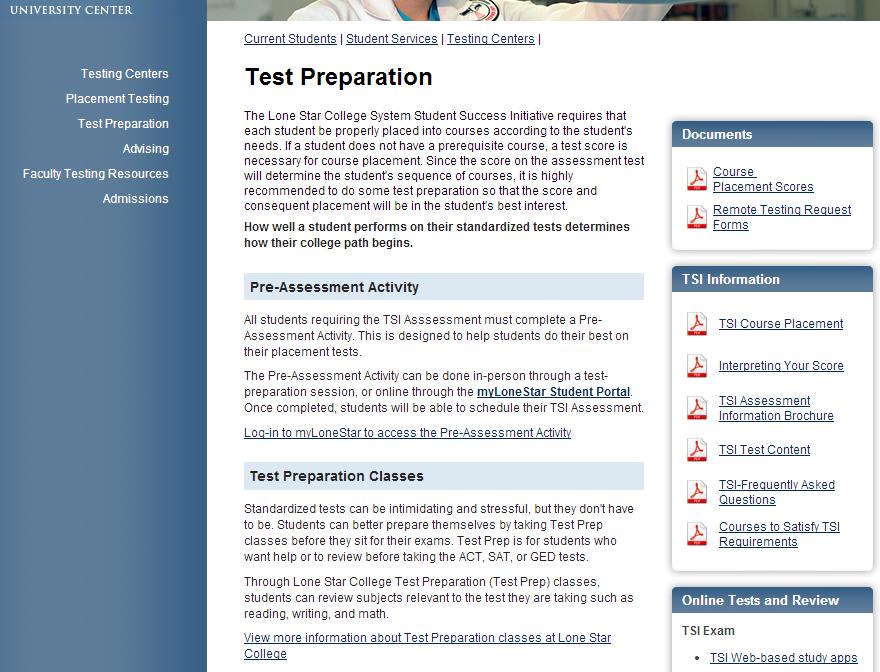 10. This is the test preparation page.