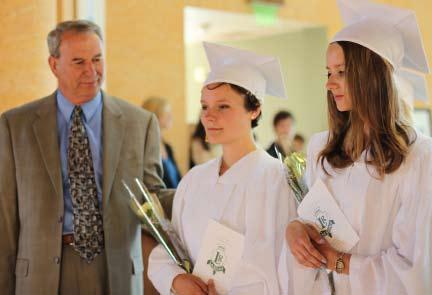 Maximilian Kolbe Church on Friday, June 10, with Rev. Jarlath Dolan as celebrant. Nicole Walsh served as a cantor during the Baccalaureate Mass.