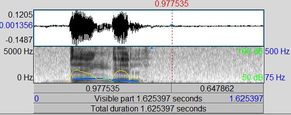 Repeat 2 up to 7 until all the phonemes are parsed in the phonemes list. The accuracy of this model was first tested by recording words and look into the acoustic evidence (waveform and spectrogram).