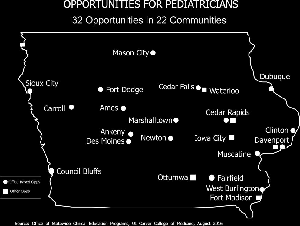 Clinton Fort Dodge West Burlington Other Opportunities 8 Opportunities in 5 Communities Davenport Community Health, Child
