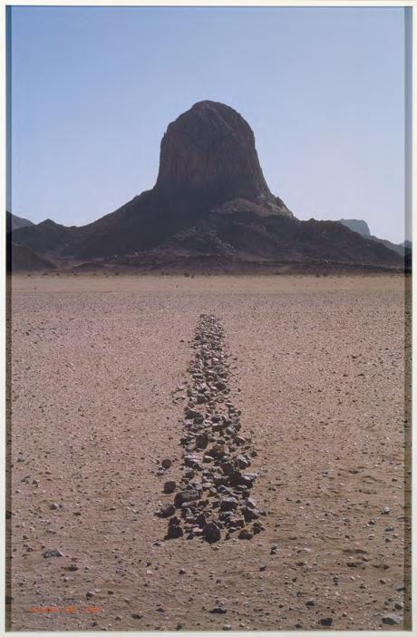 Richard Long, Sahara Line, 1988, Colour photograph, 114 x 83.