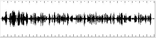 IMPROVED MONOSYLLABIC WORD MODELING ON SWITCHBOARD PAGE 12 OF 26 Figure 7. In the above waveform, a speaker provides 21 seconds of continuous speech without an acoustical pause of 0.