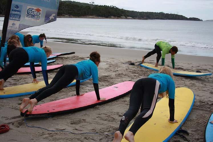 Once there, students were able to participate in a range of outdoor activities such as surfing, kayaking, raft building, orienteering, art installation, bike riding and bush cooking.