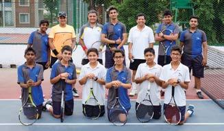 AUGUST 2017 THE ROSEBOWL Old Boys Trump Young Guns at Tennis Rahul Chaudhuri 309 O, 1998 On a windy and sunny Saturday afternoon on the April, 22nd at School, the DSOBS played an inaugural tennis