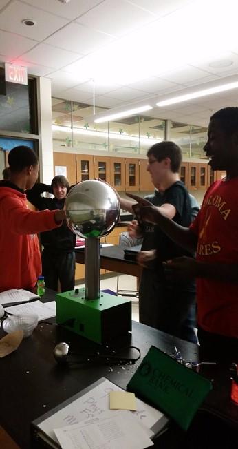 The Van de Graaff generator is an electrostatic generator which uses a moving belt to
