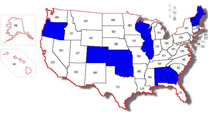 Overview of State Restraint Laws The states in blue have laws allowing restraint to be used only when necessary in emergencies threatening physical danger for
