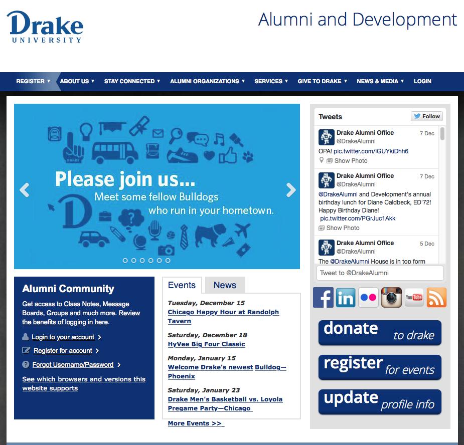 Digital Media NEW WEBSITE Make sure to visit the website often to check for upcoming events and alumni news. www.facebook.