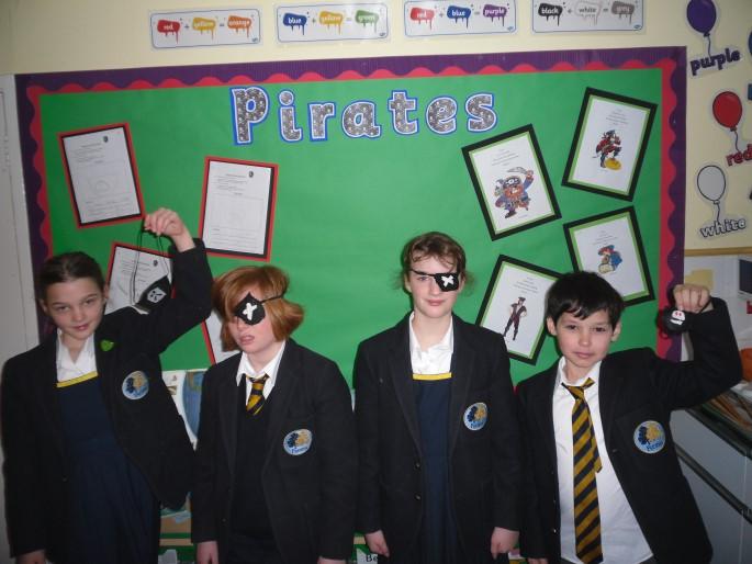 Page 2 PREP NEWS by Sally Welch (continued..) Miss Beaumont s class have now finished sewing their eye-patches and are now ready to set sail on a piratical adventure.
