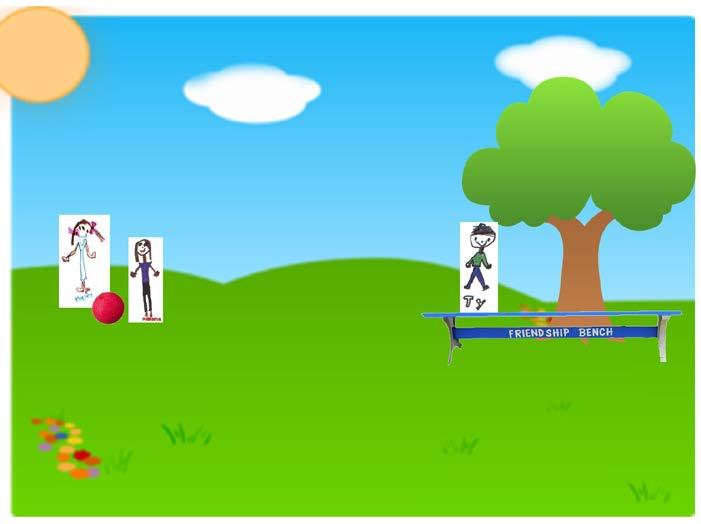 d. Use the following interactive activity to role-play how the bench can be used on your playground: i. Select a few of the students to play the key roles on the playground: 1.