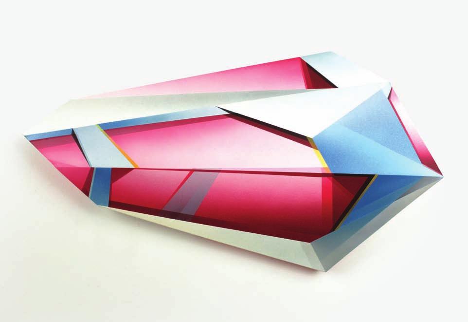 Protoform Blue Pink Gray 16" x 29" x 4" ( 40cm x 73cm x 10cm) acrylic on canvas Page 11: