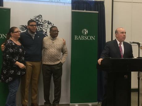 BABSON AWARDS LHS SCHOLARSHIPS Congratulations to