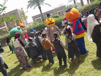 MA SC SU organized a day to draw attention to orphans rights in Egypt by inviting 40 of