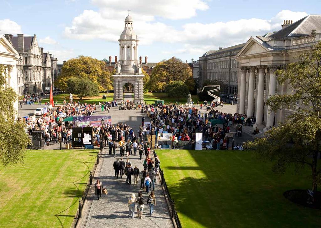 About Trinity Located in the heart of Dublin city and founded in 1592, Trinity College Dublin is an historic university making a modern impact. As Ireland s leading university, ranked No.