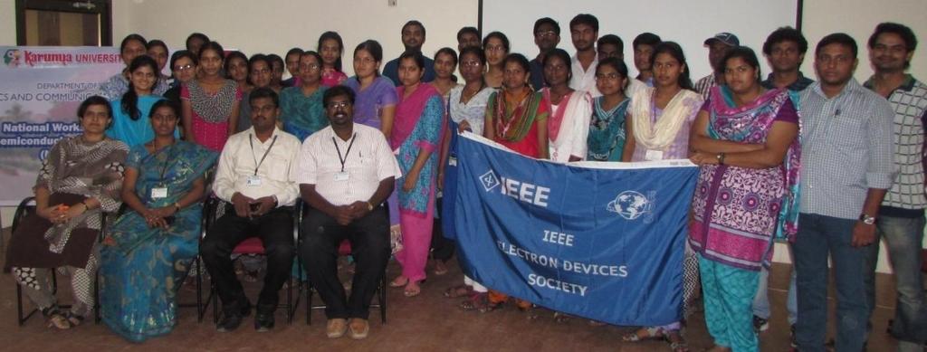 On 18 th Sep 2015, National Worshop on Semiconductor Memories sponsored by IEEE Electron Device Society Coimbatore chapter was organized by ECE department.