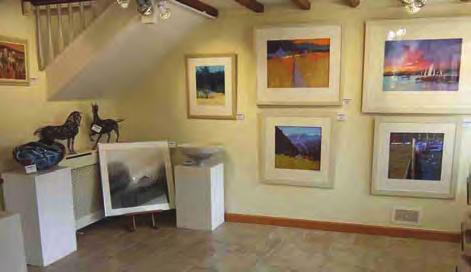 Excellent out-of-town exhibitions showcase Members work A light and airy display in Broadway The private view at St Barbe s Two highly popular tourist destinations Lymington, close to the New Forest,
