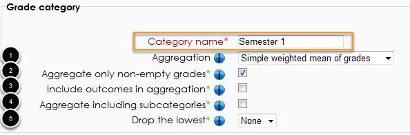 Enter a Category name and select Aggregation settings. 1.