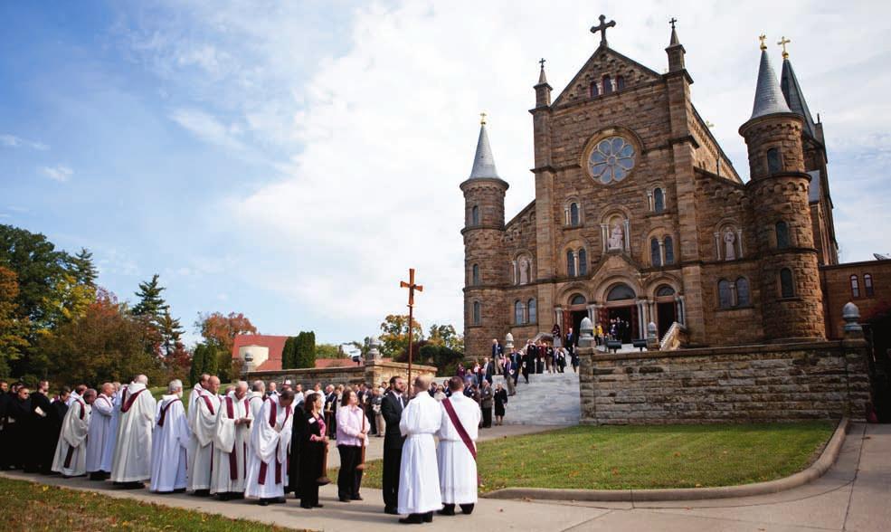 On the Hill For Alumni & Friends of Saint Meinrad Fall 2012 Vol. 51:4 Dedication participants line up after Mass to process to St. Bede and Newman halls for the Rite of Blessing. Celebrate!