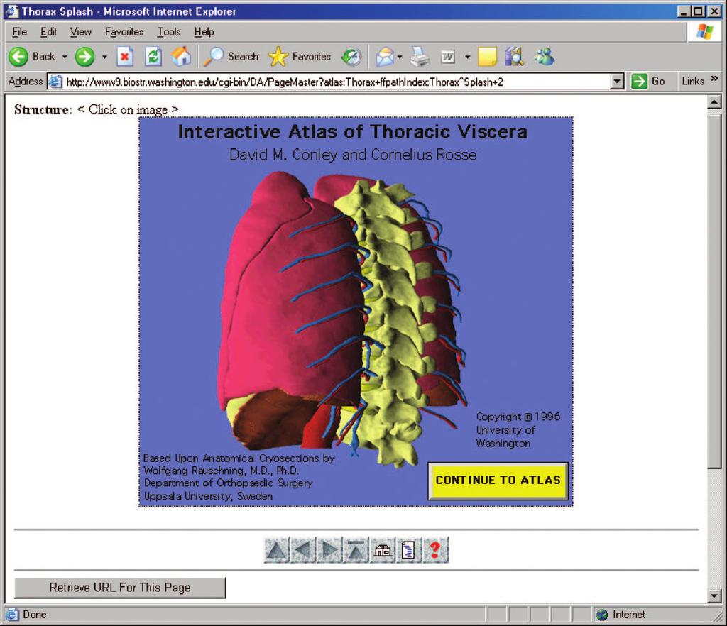 How Animals Work Figure 8. The University of Washington Digital Anatomist Project features high-quality anatomical models and animations to provide context and orientation.