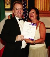 Paul Roe receiving his Fulbright