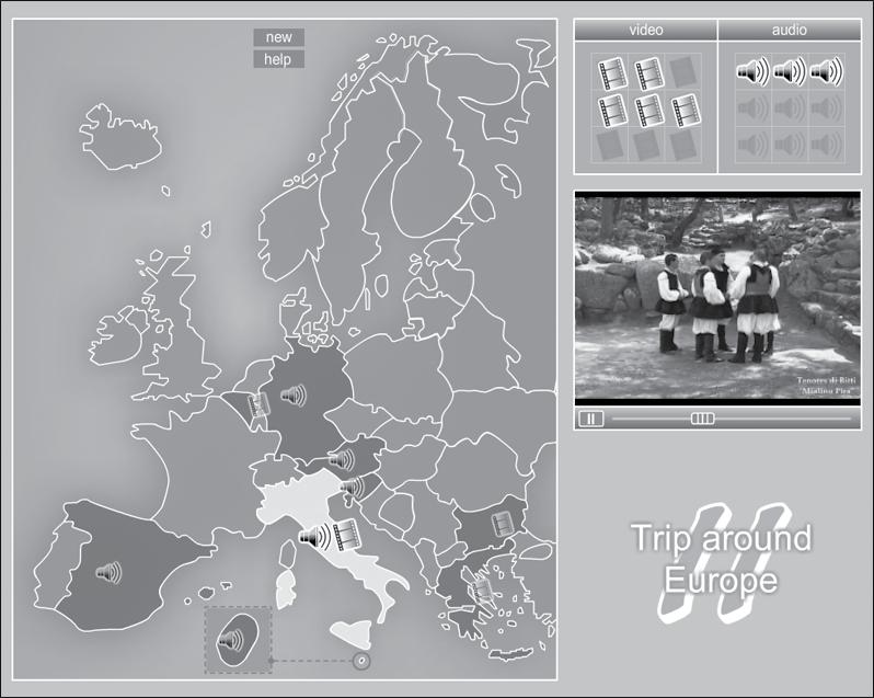 section 4 section 3 section 2 section 1 - - - TRIP AROUND EUROPE 2 - - - Title: Trip around Europe 2 Topic: Intercultural learning Type: Interactive puzzle Size: Version 1.0:.swf, 73.6MB.exe, 74.