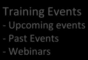 Training"Events"