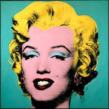 What do you notice about this image? What has changed from the original Andy Warhol image? How do you think this image was made? Compare the above images of Marilyn Monroe.