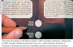 Quebec Nationalism In 1995 PQ called the 2 nd Referendum for sovereignty-association NON-VIOLENT