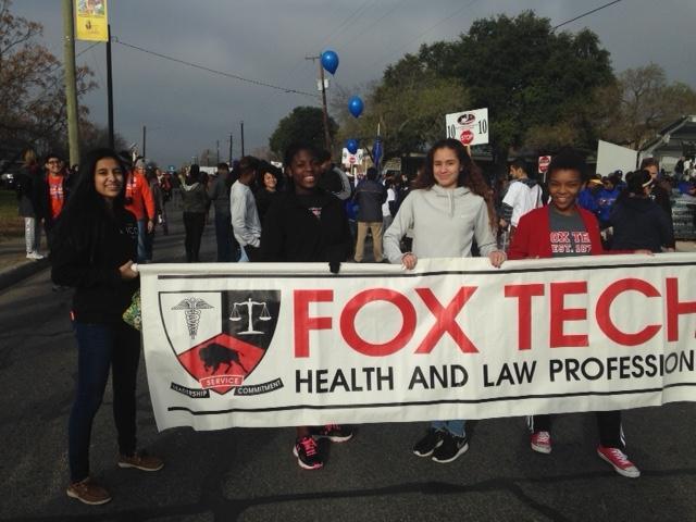 Martin Luther King March (Lauren Reyna, Staff Reporter) Fox Tech students