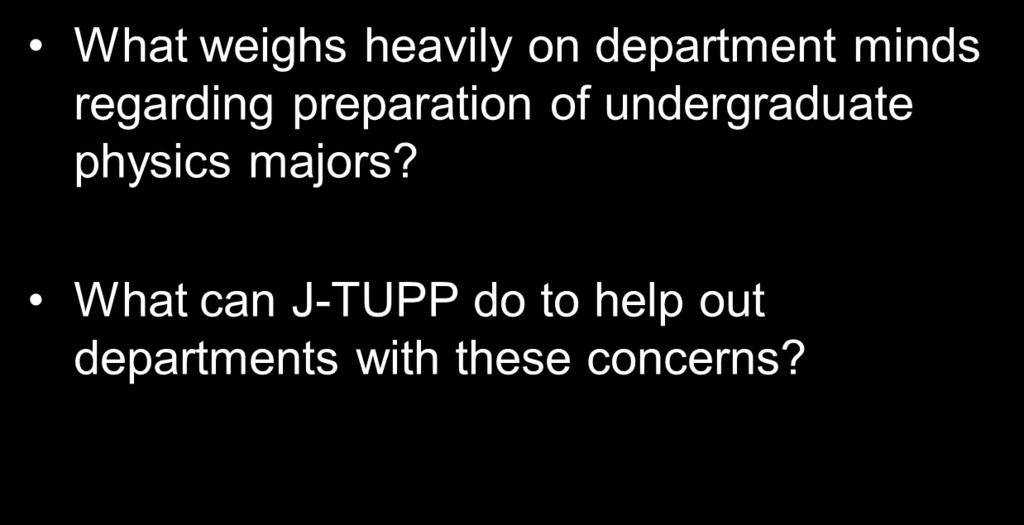 Conclusion What J-TUPP