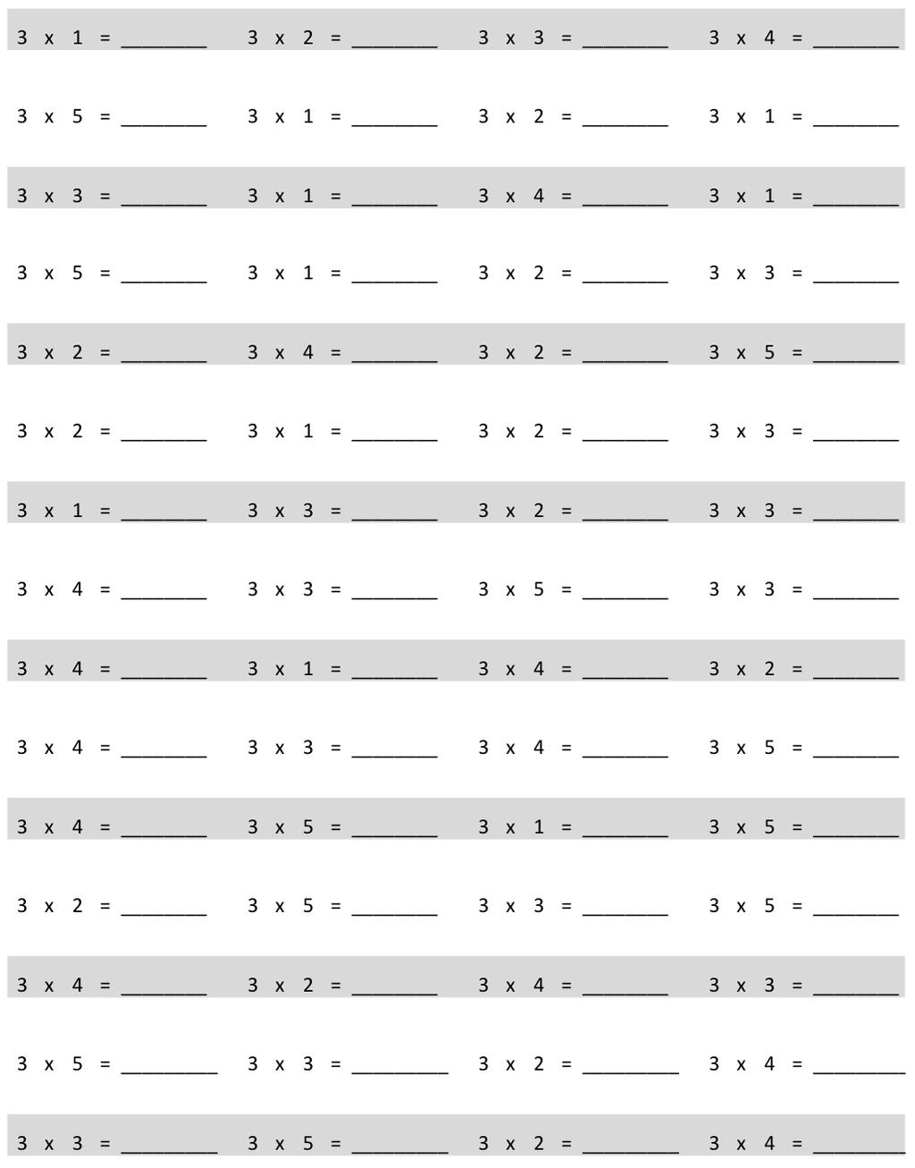 Lesson 11 Pattern Sheet 3 1