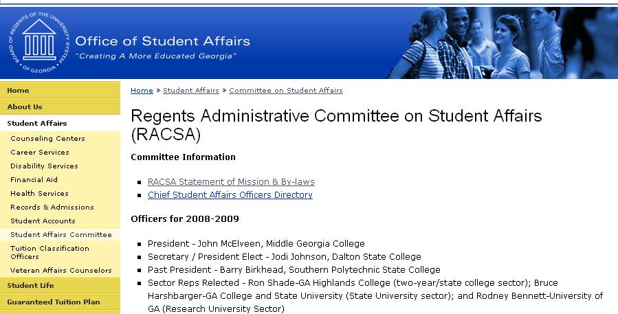 Introduction to CDA The Counseling Directors Association (CDA) is a standing committee of the Regents Administrative Committee on Student Affairs