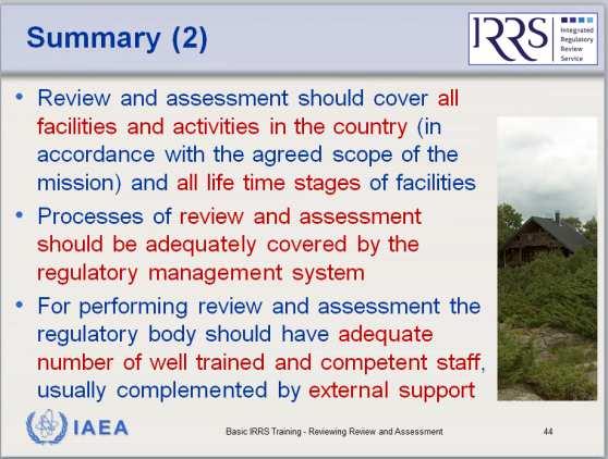 Assessment Functions of the RB